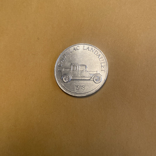 1918 Cadillac Landaulet Sunoco Oil Commemorative Token Antique Car Coin