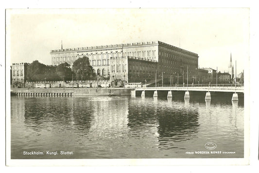 1962 Stockholm Sweden Kungl Slottet Real Photo  Postcard
