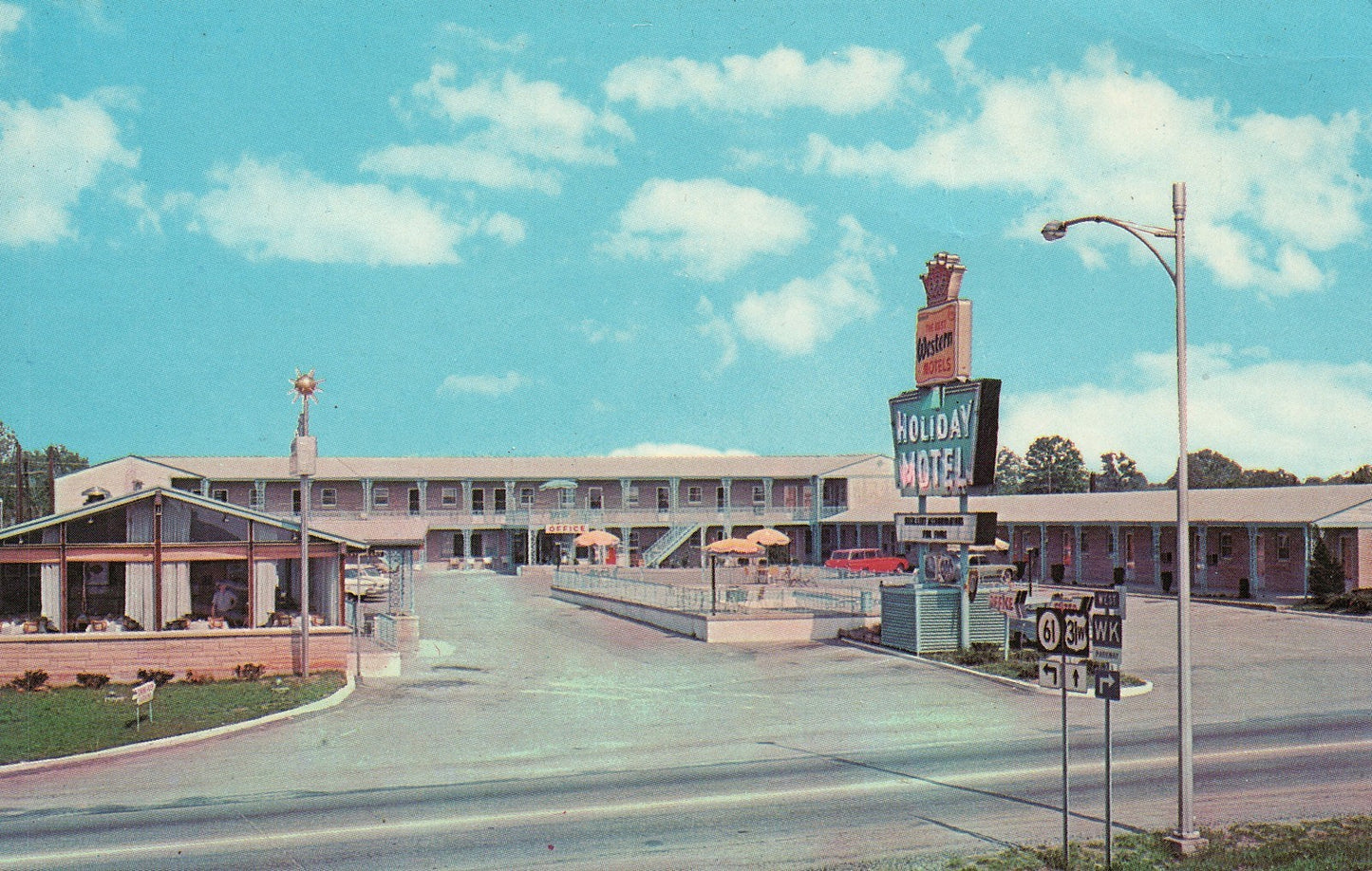 Holiday Motel & Restaurant Elizabethtown KY Kentucky Hotel Motel Postcard