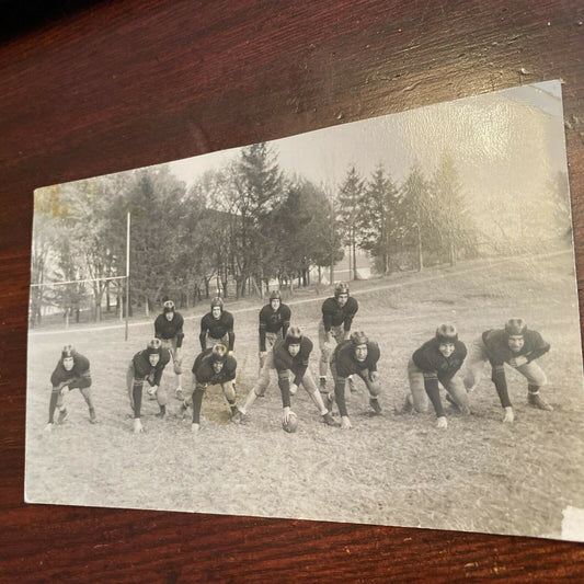 5 x 7 1940's Real Photo Mancelona MI Michigan vintage Football Photography