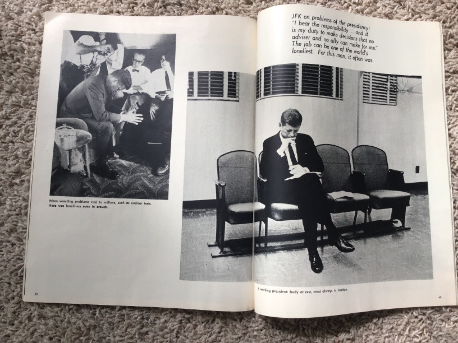 Lot of 2 Vintage John Fitzgerald Kennedy JFK President Pictorial Magazines