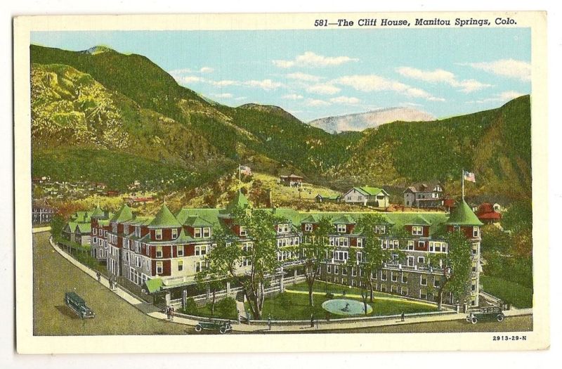 The Cliff House Manitou Springs Colorado CO  Postcard
