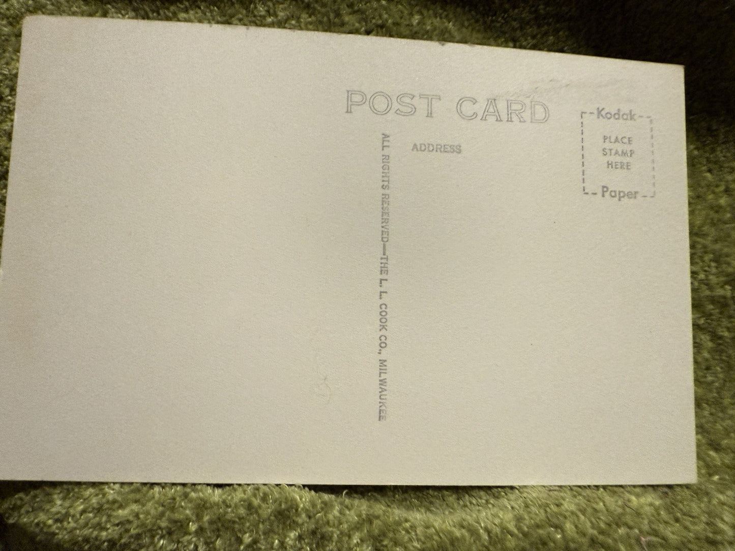 RPPC Real Photo MT PLEASANT IOWA IA Postcard OLD TRACTOR CASE 221-F