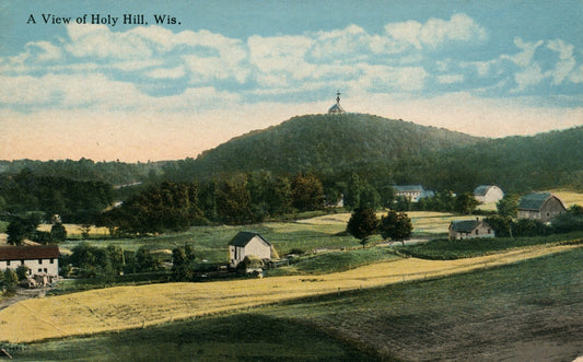 A View Of Holy Hill WIS Wisconsin Postcard