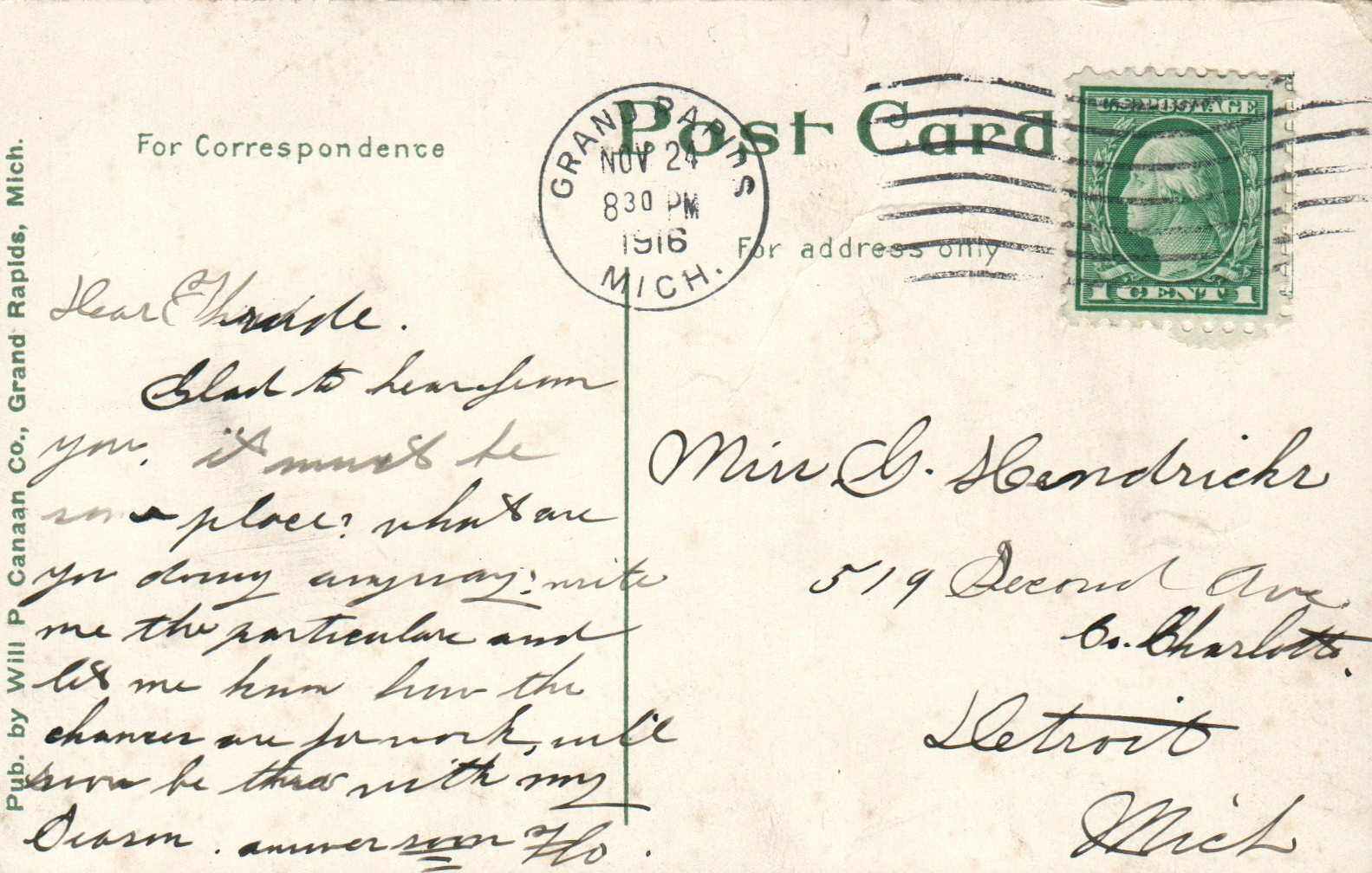 210 Union Depot, Grand Rapids, Michigan Mich MI Postcard