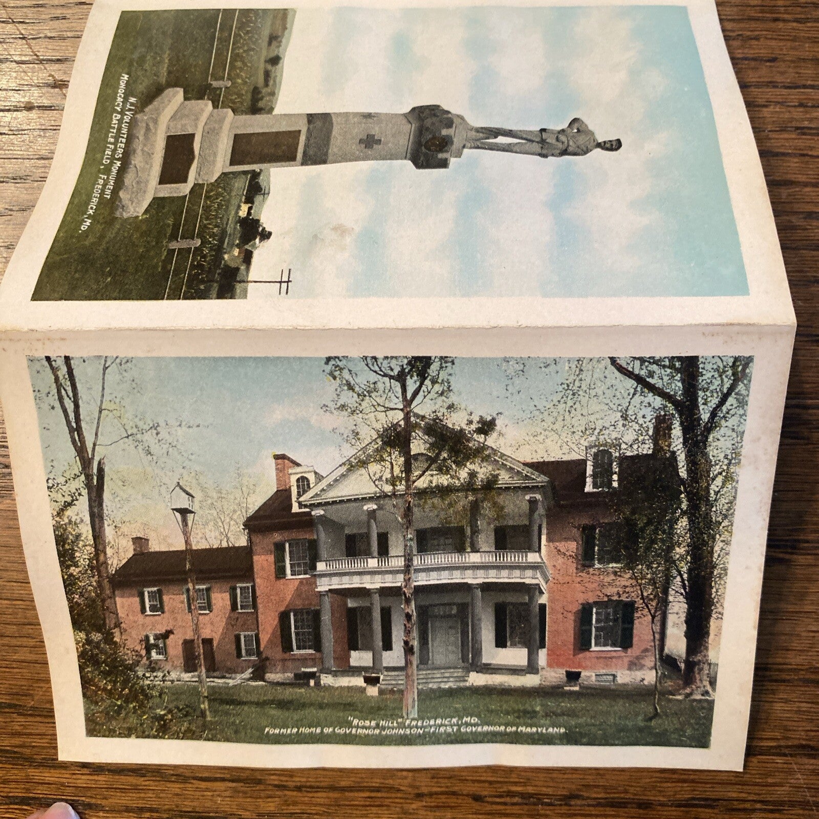 Vintage Historic Frederick Maryland MD Postcard Souvenir Folder