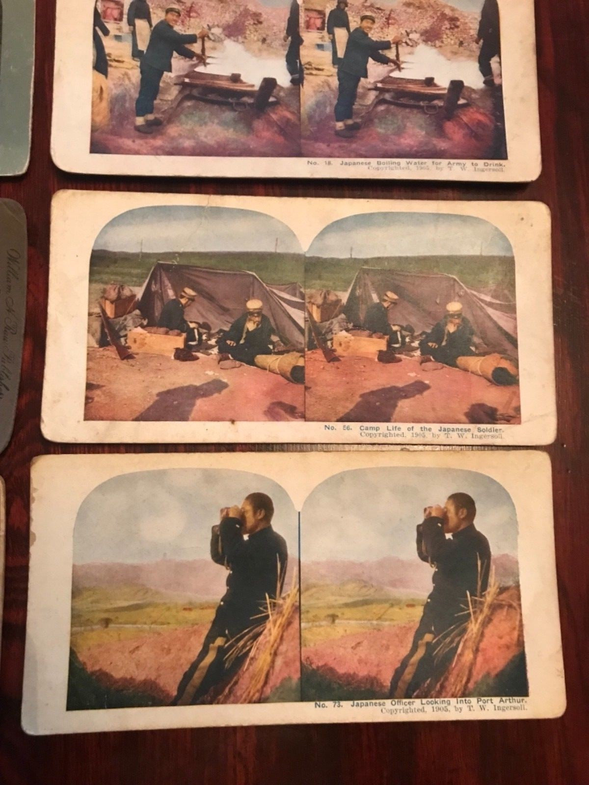 9 1905 stereoview series Japan soldier Japanese military army Kyoto Tokyo 