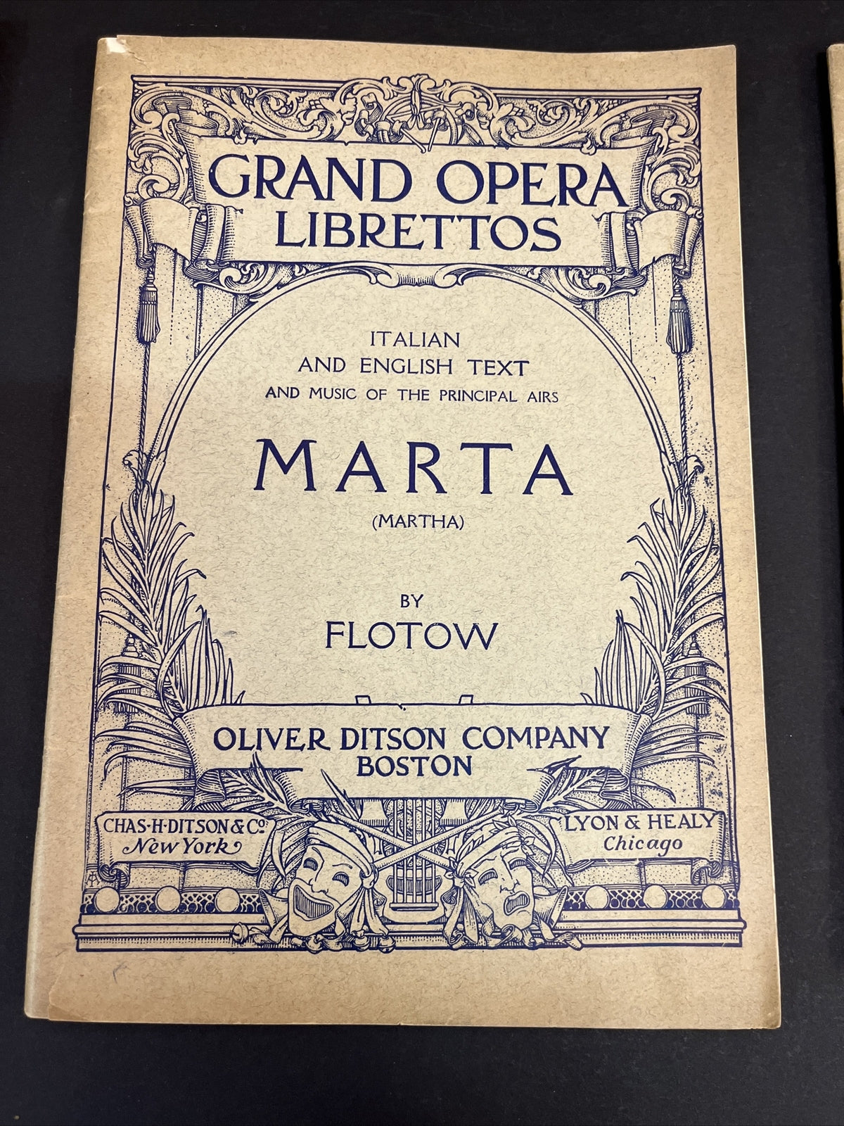 Lot of 3 Opera Libretto Songbooks