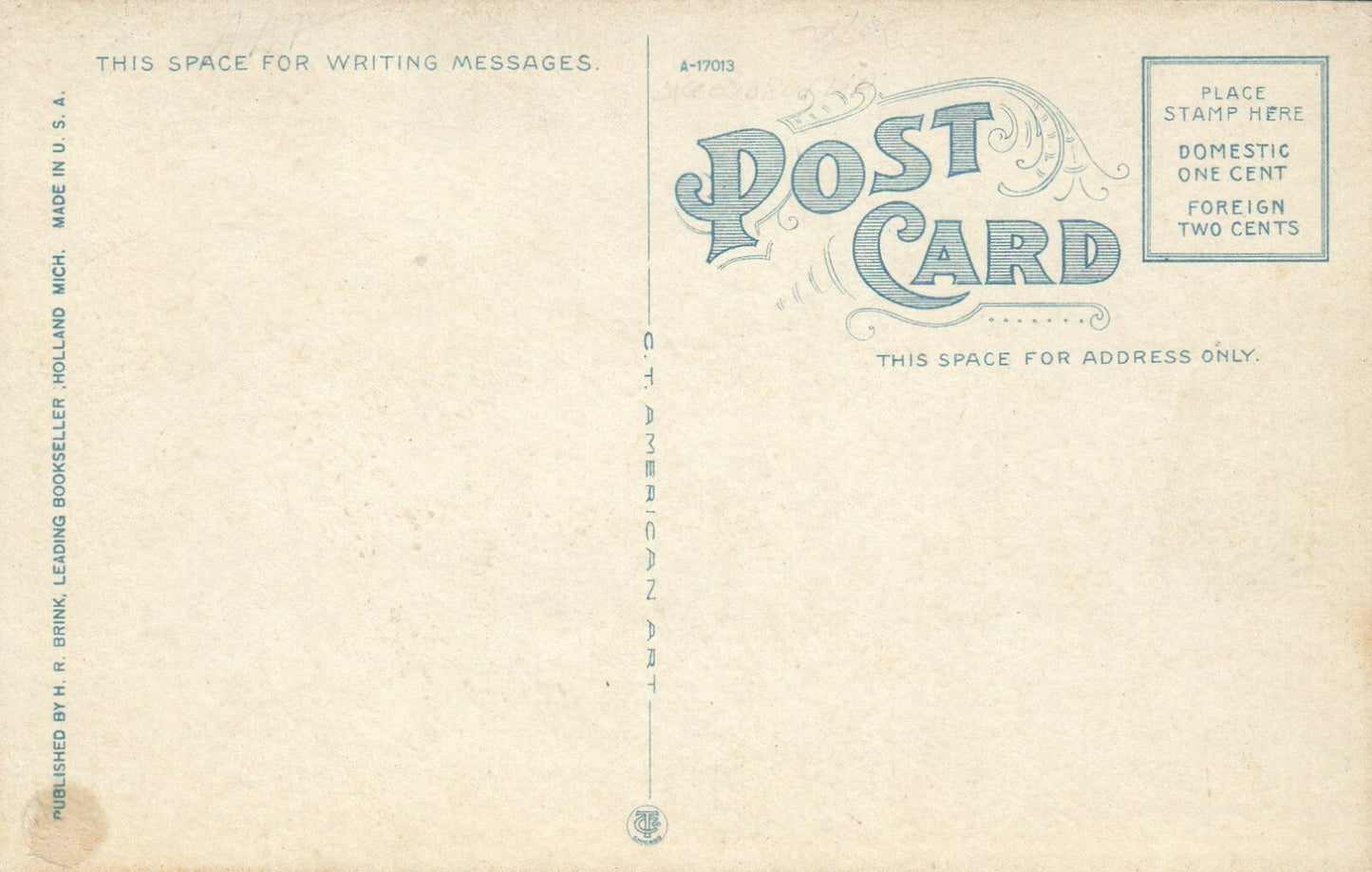 Waukazoo Inn Holland Michigan Mich MI Postcard
