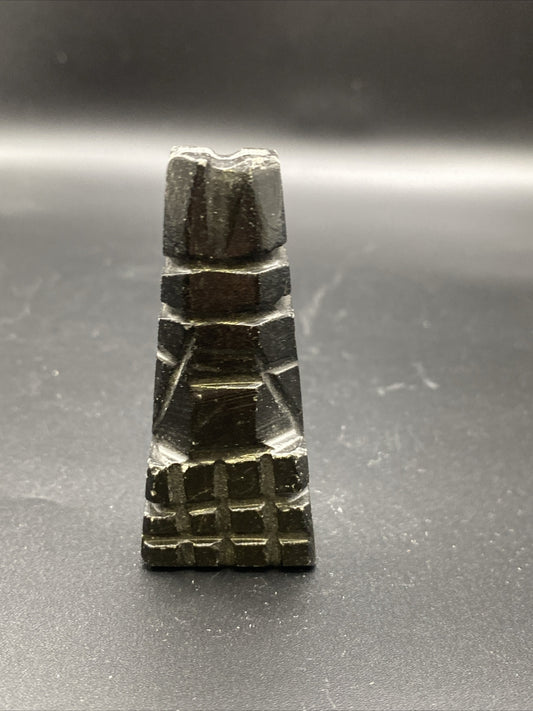 2 1/2 " BLACK Marble  Onyx Stone Replacement Chess Piece