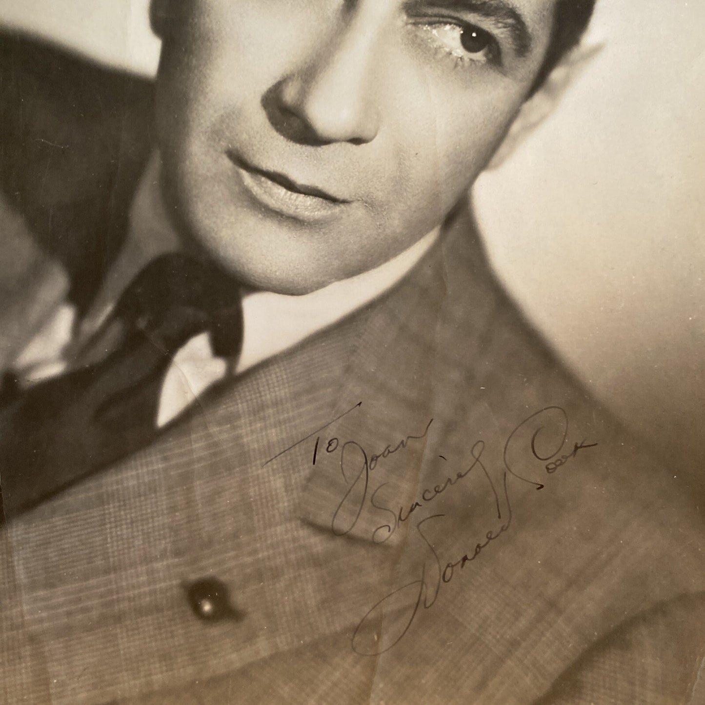 Hollywood Movie Star Donald Cook AUTOGRAPHED INK Real PHOTO 8 x 10