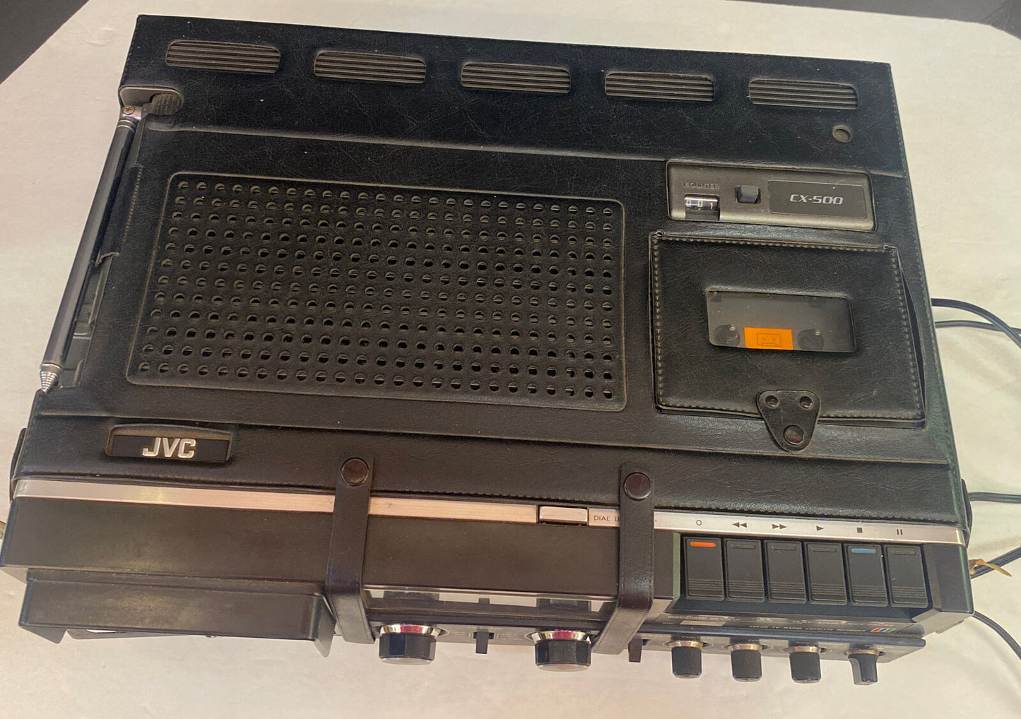 Vintage 1981 JVC CX-500US Portable TV Radio Cassette Player tested working 