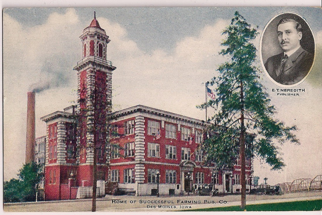 Home of Successful Farming Pub Co Des Moines IA Iowa  Postcard