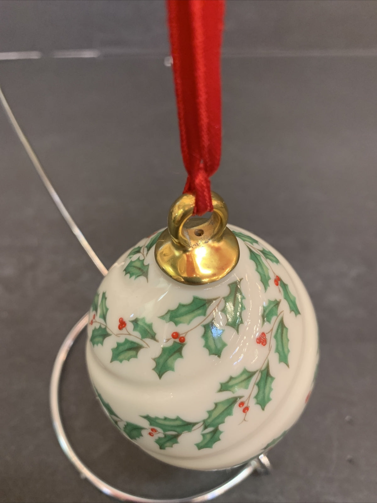 Vintage 1992 Spiral Mistletoe Hanging Ornament