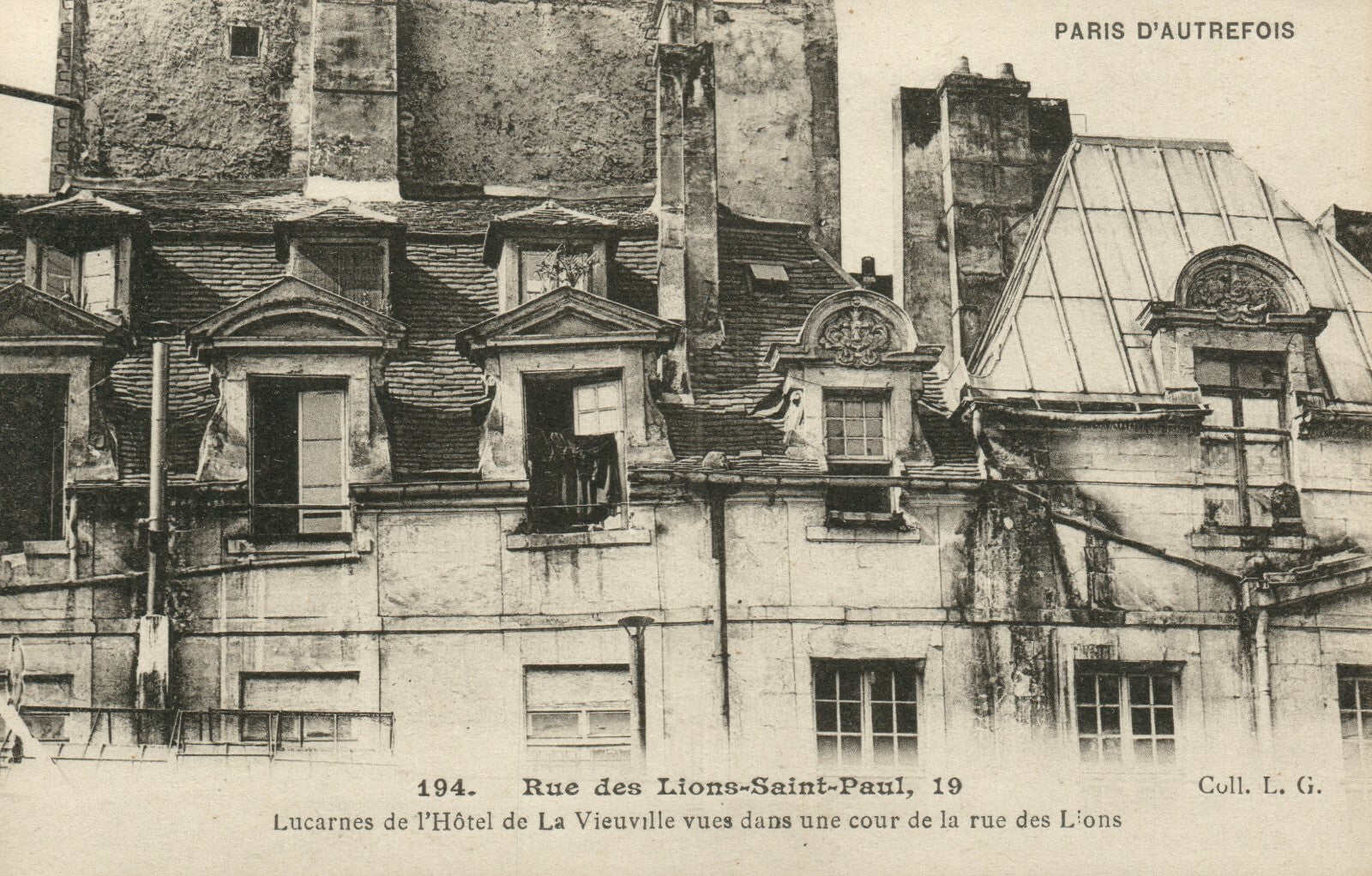 194 - Rue des Lions-Saint-Paul, 19 French France Postcard