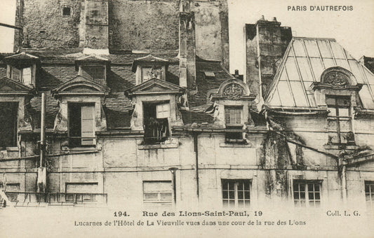 194 - Rue des Lions-Saint-Paul, 19 French France Postcard