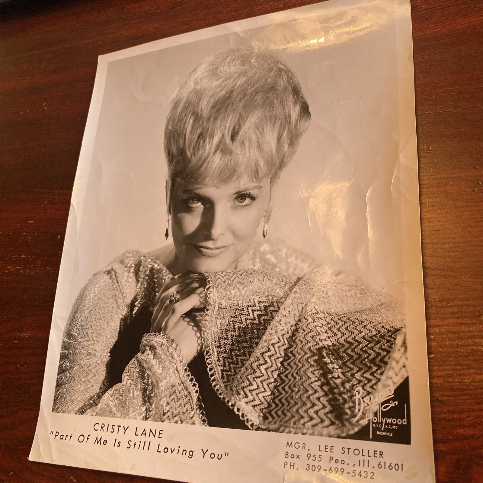 Hollywood Movie Star Cristy lane AUTOGRAPHED INK Real PHOTO 8 x 10 Multiple