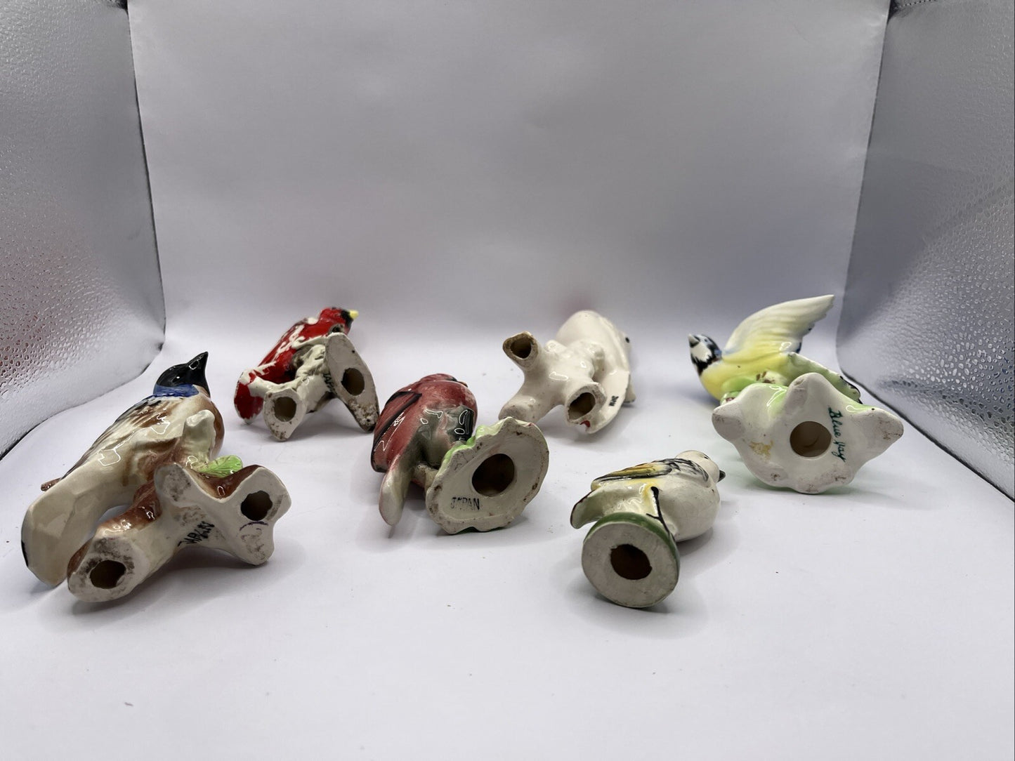 Porcelain Figurines Occupied Japan Lot Birds VTG 6 Pc
