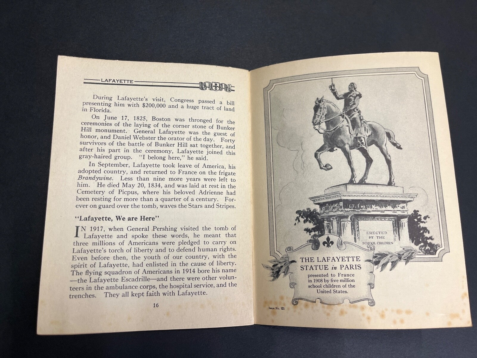 Vintage Lafayette "Friend of America" John Hancock Life Insurance Ad Book