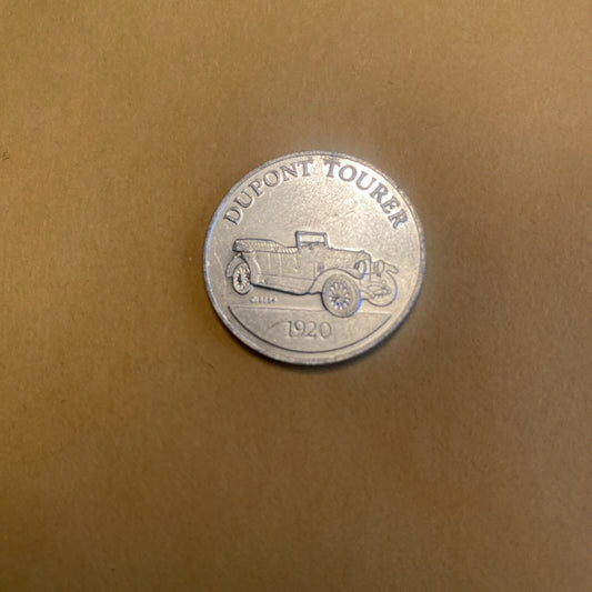 1920 Dupont Touring Sunoco Oil Commemorative Token Antique Car Coin Franklin Min