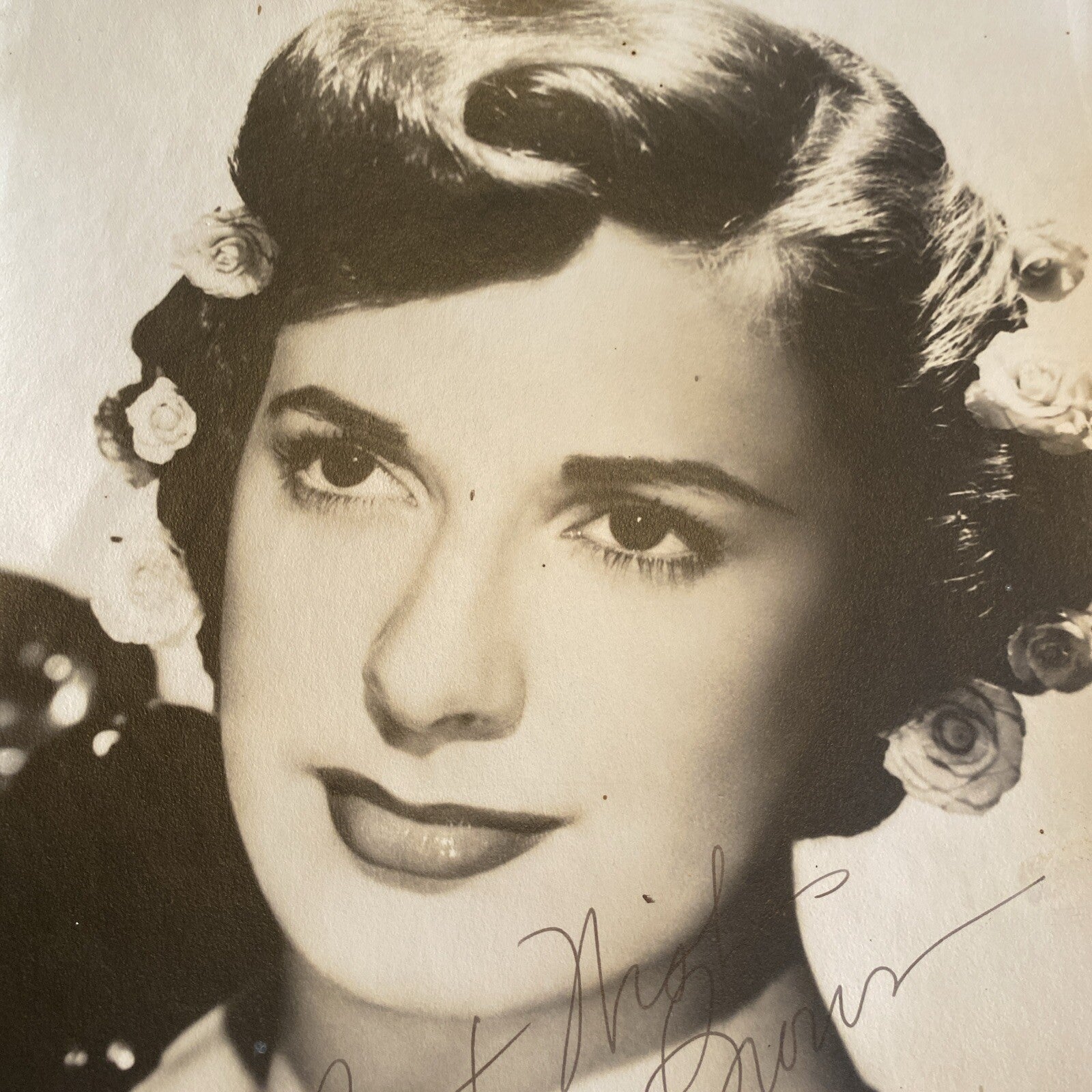 Hollywood Movie star Becky Brown AUTOGRAPHED INK Real PHOTO 8 x 10