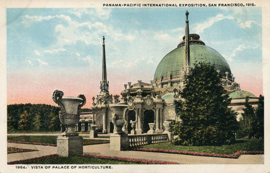 1915 Vista Palace Horticulture Panama Pacific Exposition San Francisco Expo CA