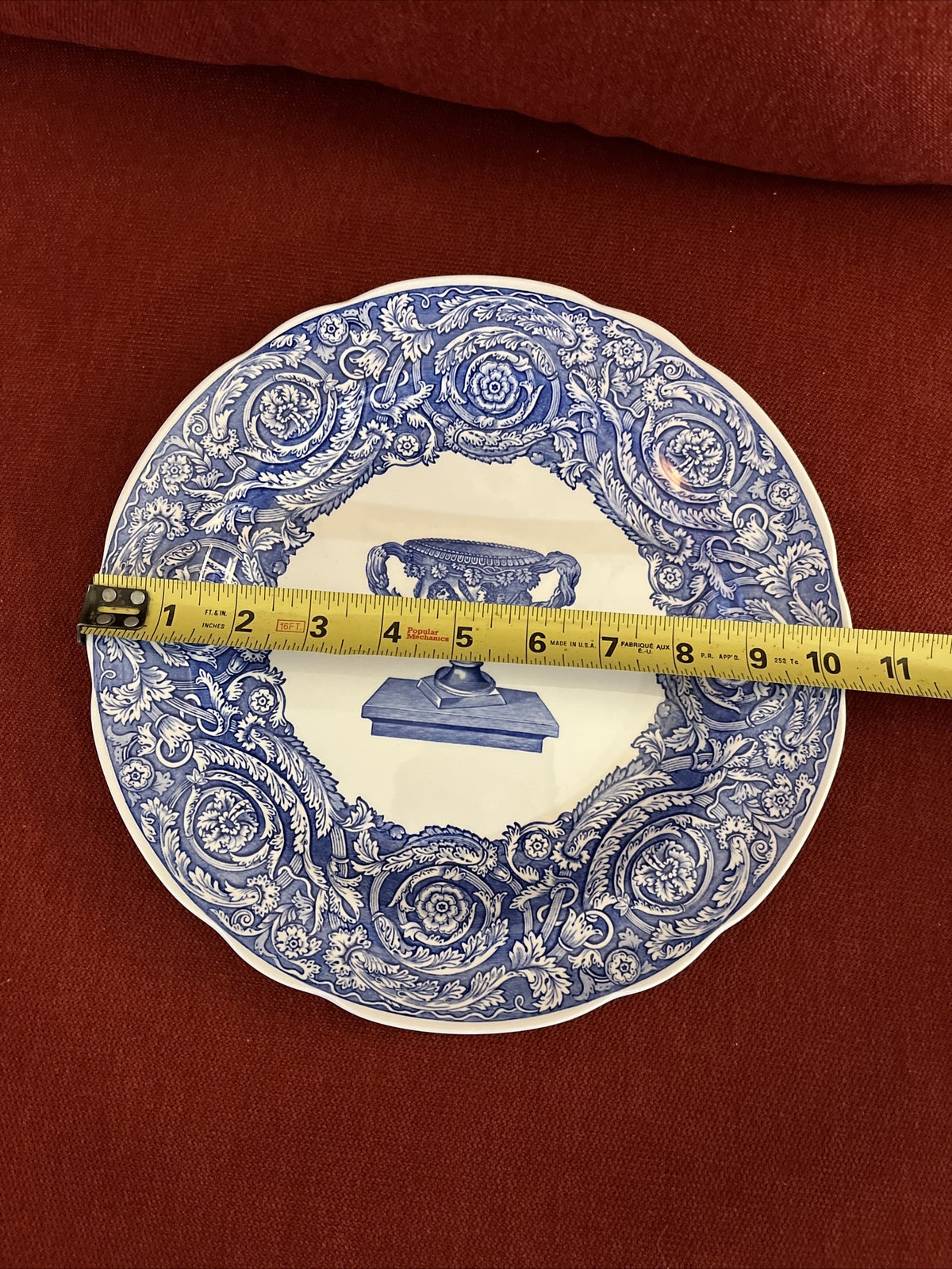 SPODE  Blue Room Collection "Warwick Vase”  Dinner Plate  10 3/8"
