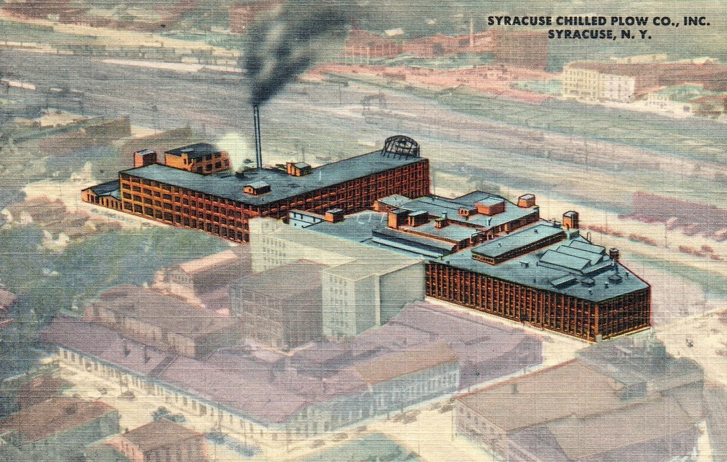 Syracuse Chilled Plow CO. INC. Syracuse, New York Vintage postcard