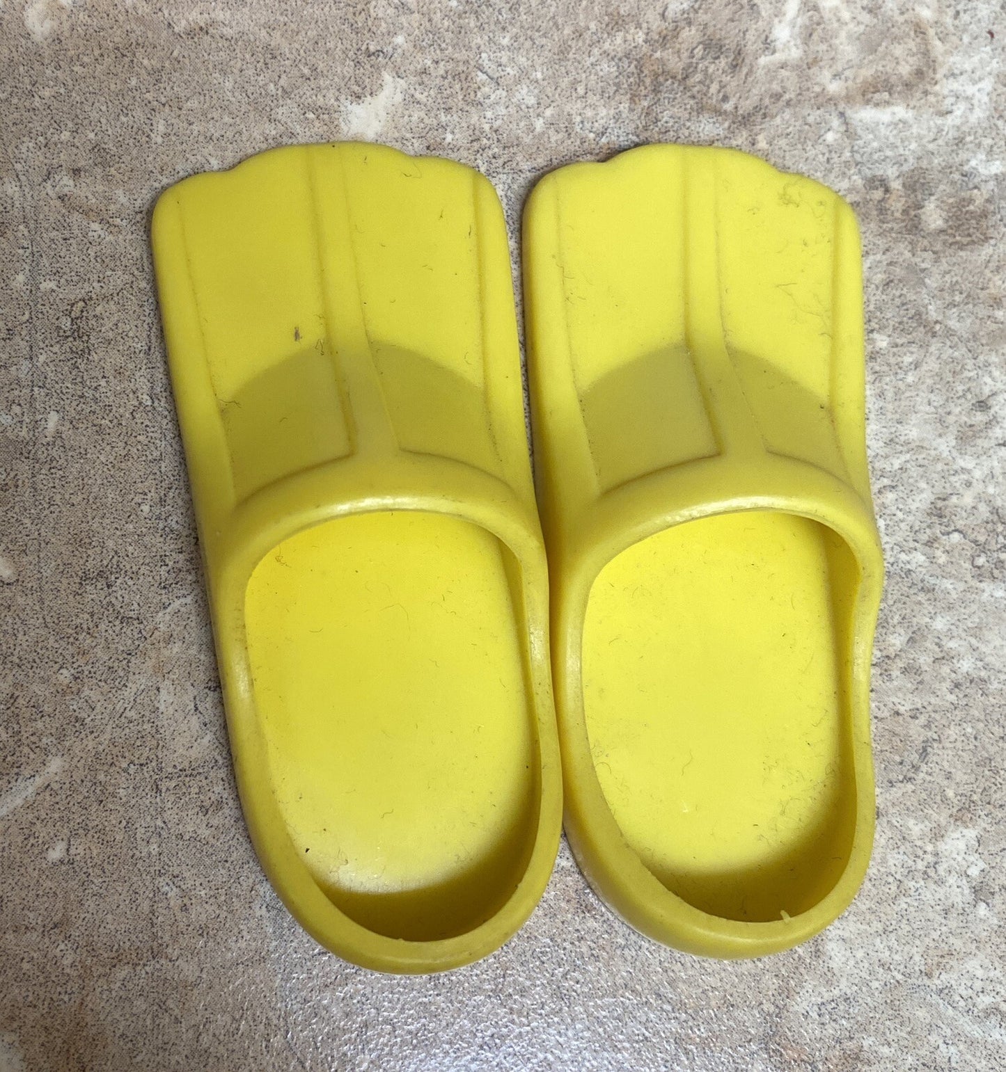 Yellow Flippers from Vintage Russ Troll Doll Scuba Diver   1990s toy
