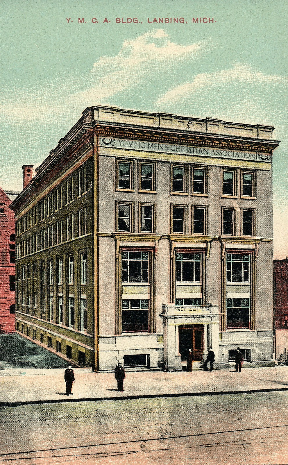 YMCA Building Young Mens Christian Association Lansing  Michigan MI  Postcard