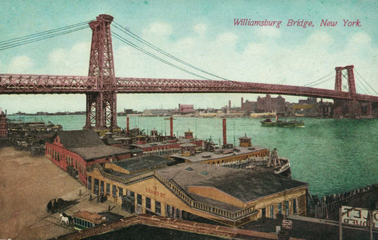 Williamsburg Bridge  NYC New York Postcard
