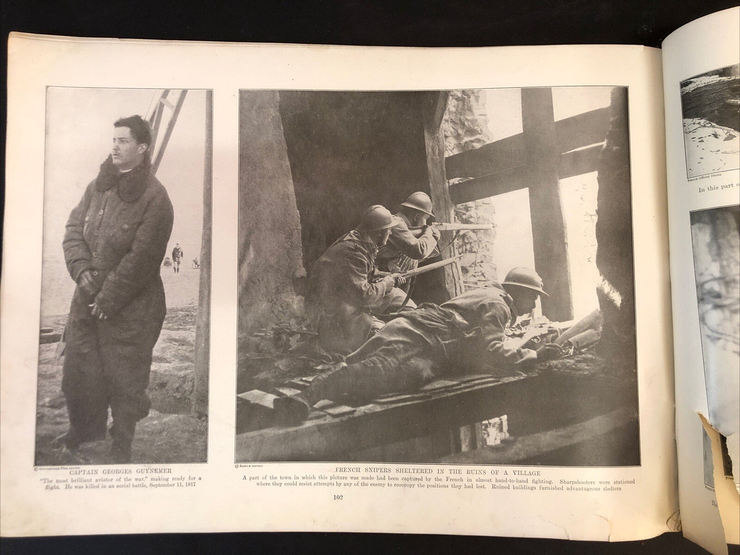 World War I Pictorial Book Oversized - Missing covers and pages 1-4