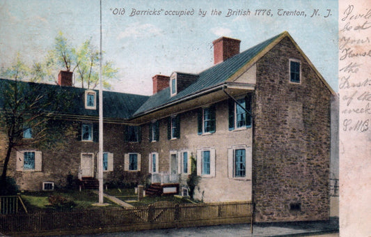 "Old Barricks" Occupied by the British 1776 in Trenton New Jersey NJ Postcard