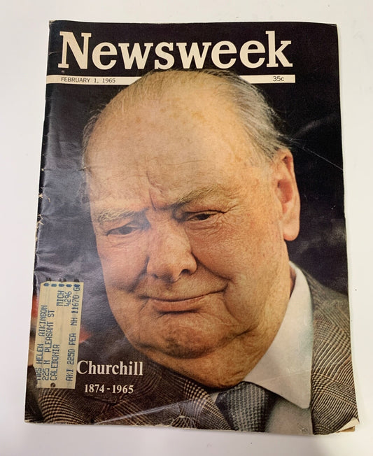 Newsweek magazine FEBRUARY 1, 1965  CHURCHILL 1874-1965