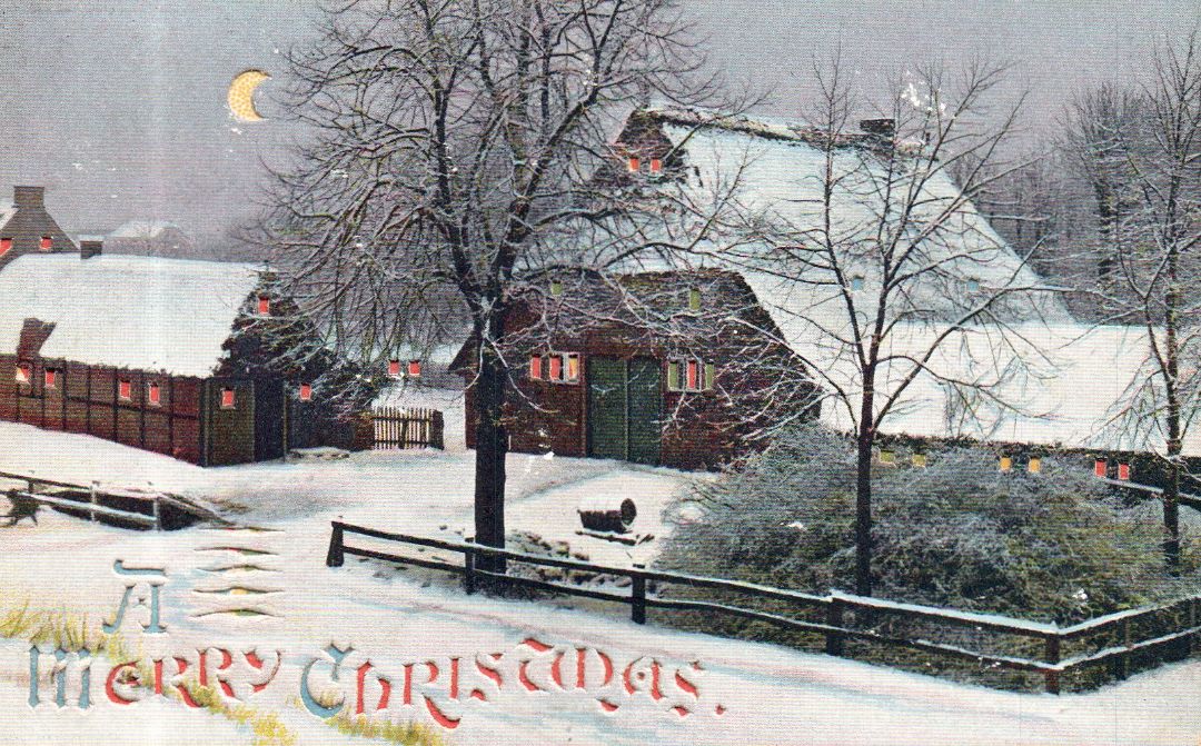 A Merry Christmas HTL Hold to the Light postcard