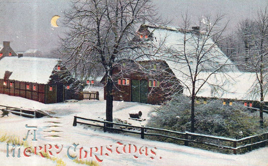 A Merry Christmas HTL Hold to the Light postcard