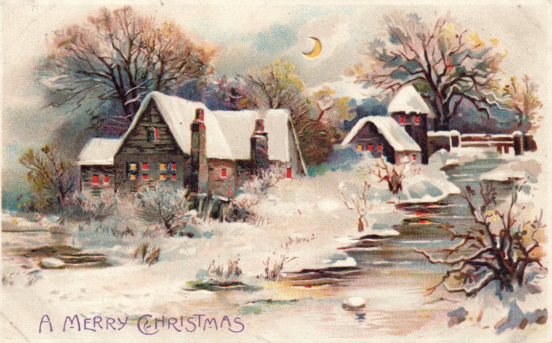 A Merry Christmas HTL Hold to the Light postcard