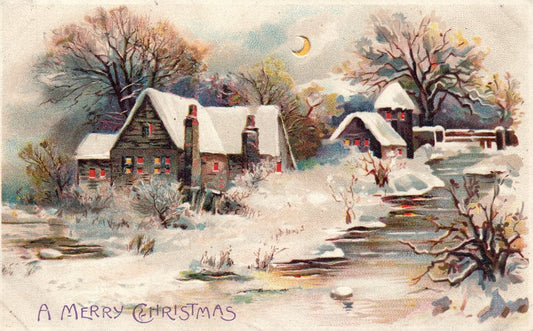 A Merry Christmas HTL Hold to the Light postcard