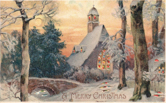 A Merry Christmas HTL Hold to the Light postcard