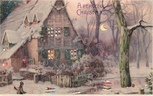 A Peaceful Christmas HTL Hold to the Light postcard