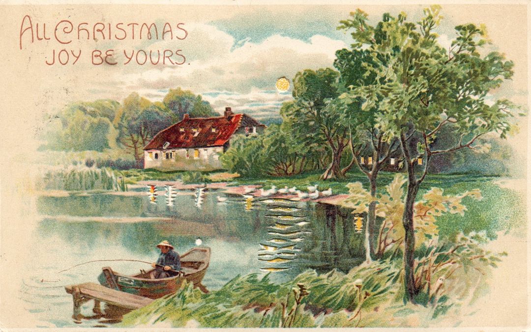 All Christmas Joy Be Yours HTL Hold to the Light postcard