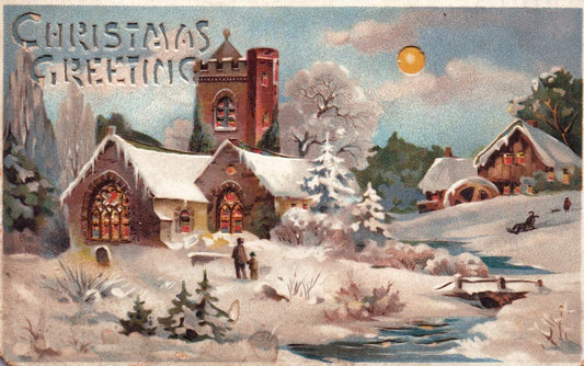 Christmas Greeting HTL Hold to the Light postcard