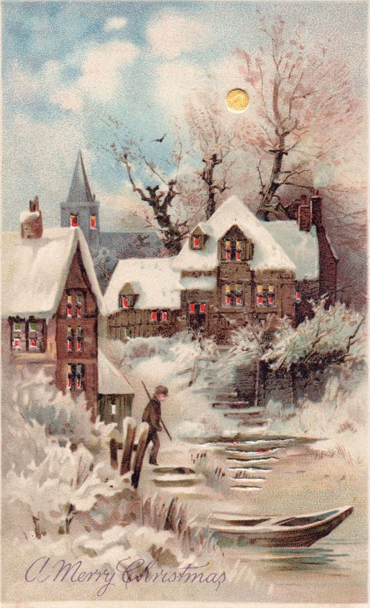 A Merry Christmas HTL Hold to the Light postcard