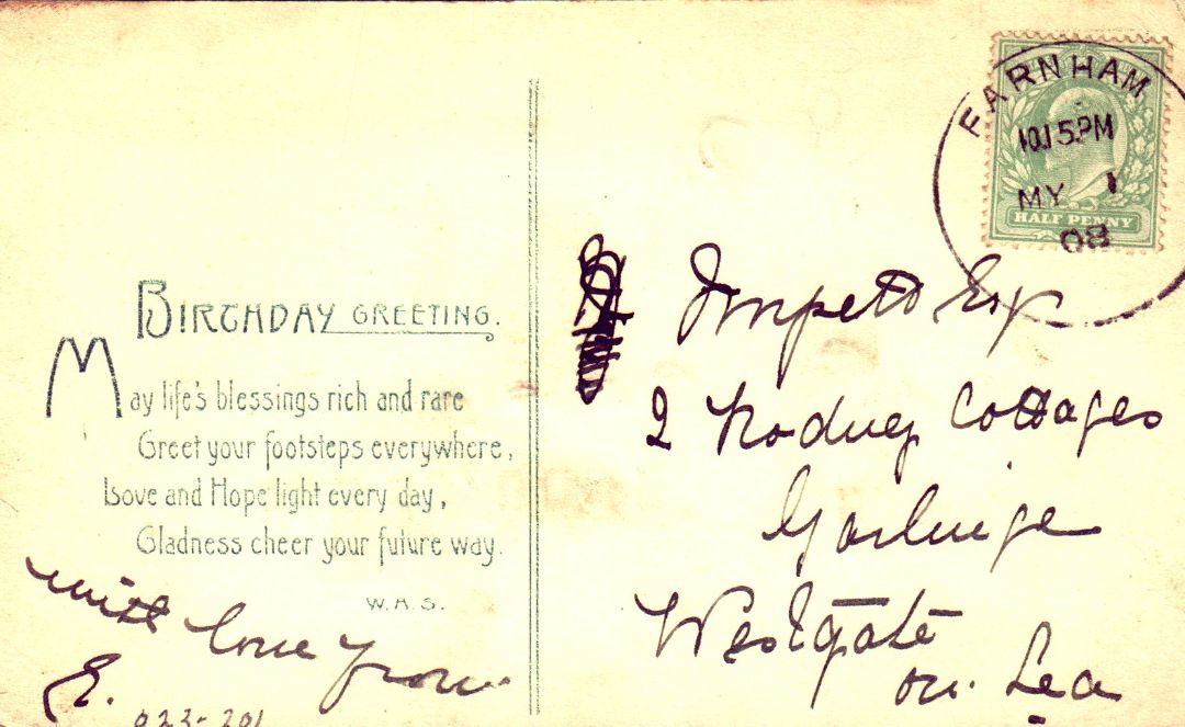Cabin In Woods At Night HTL Hold to the Light postcard