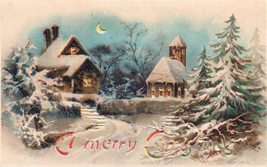 A Merry Christmas HTL Hold to the Light postcard