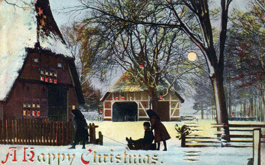 A Merry Christmas HTL Hold to the Light postcard