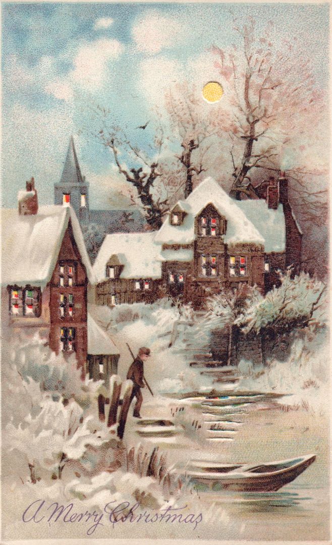 A Merry Christmas HTL Hold to the Light postcard