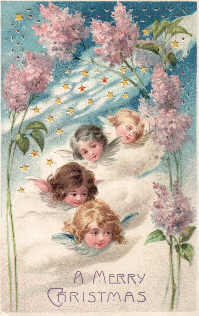 A Merry Christmas HTL Hold to the Light postcard