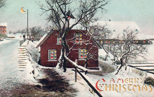 A Merry Christmas HTL Hold to the Light postcard