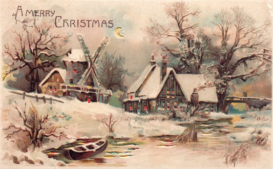 A Merry Christmas HTL Hold to the Light postcard